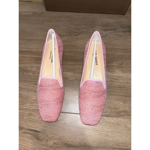 NWT ANTHROPOLOGIE Jon Josef Karina Petalo Pink Textured Loafers Size 6 Women - Picture 4 of 5